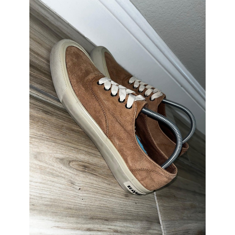 SeaVees Brown Suede Low-Top Sneakers